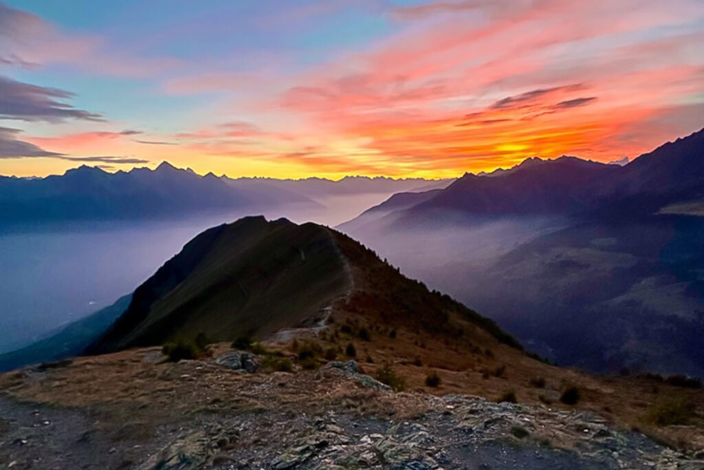 Tramonto sul Genevris