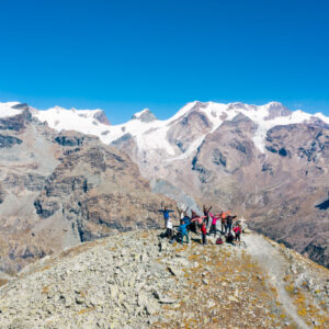 Panorama sul Monte Rosa dal Monte Croce