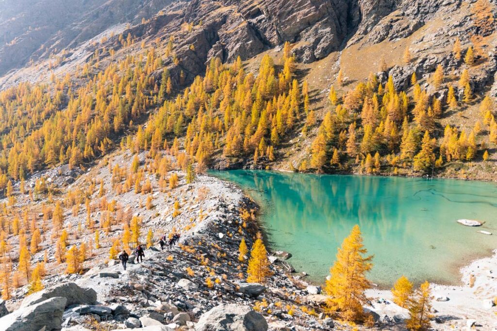 La magia dell’autunno al Lago Blu